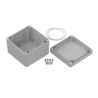 RS PRO Light Grey Transparent Lid Polycarbonate Enclosure IP67 IK07 74.7 mm x 105 mm x 105 mm 238-4005