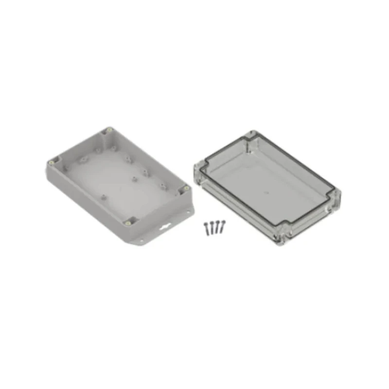 RS PRO Light Grey Transparent Lid Polycarbonate Hermetic Enclosure IP67 60.1 mm x 179.9 mm x 121.5 mm 238-4039