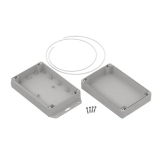 RS PRO Light Grey Transparent Lid ABS Enclosure IP67 60.1 mm x 179.9 mm x 121.5 mm 238-4040