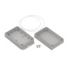 RS PRO Light Grey Transparent Lid ABS Enclosure IP67 60.1 mm x 179.9 mm x 121.5 mm 238-4040