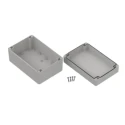 RS PRO Light Grey Transparent Lid ABS Enclosure IP67 Protection 90.3 mm x 180.1 mm x 120.1 mm 238-4045