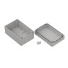 RS PRO Light Grey Transparent Lid ABS Enclosure IP67 Protection 90.3 mm x 180.1 mm x 120.1 mm 238-4045