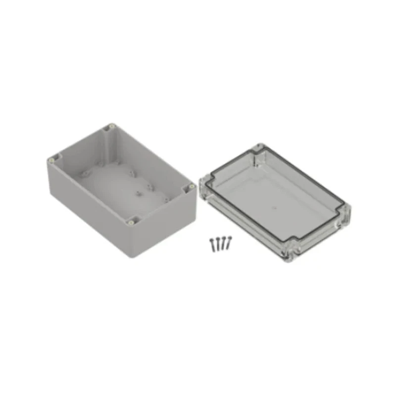 RS PRO Light Grey Transparent Lid Polycarbonate Enclosure IP67 90.3 mm x 180.1 mm x 120.1 mm 238-4047
