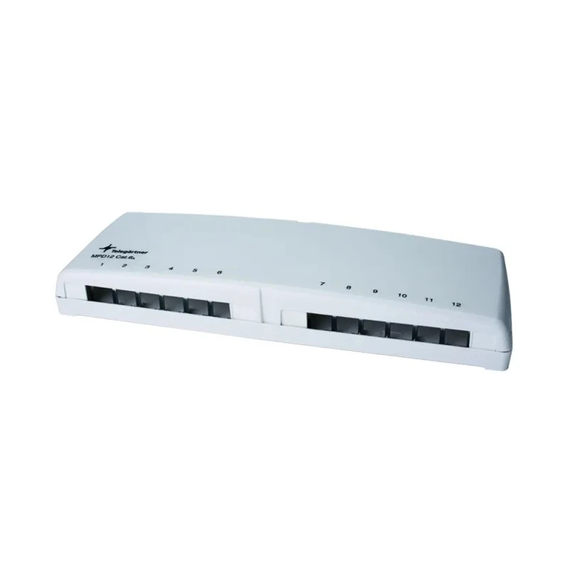 Telegartner Telegartner Data Series 12 Port RJ Patch Panel White 110mm H02000A0106