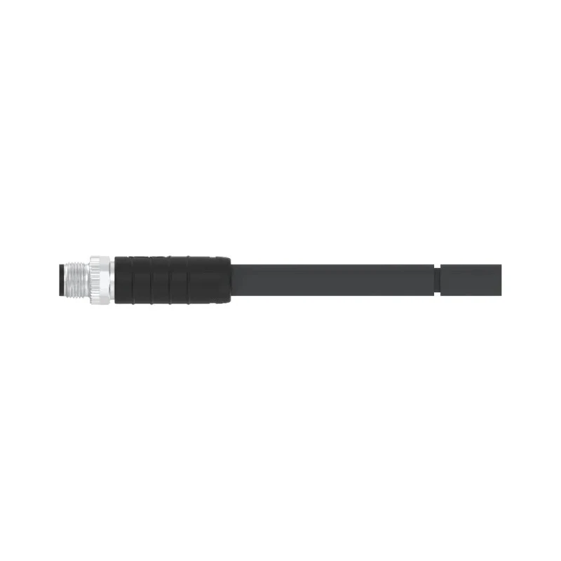 TE Connectivity Sensor Actuator Cable Male 4 Way M12 Straight to Unterminated 500mm T4151199L14-001