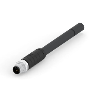 TE Connectivity Male 4 Way M12 Straight to Unterminated Sensor Actuator Cable 5m 63V 16A L-Coded T4151199L14-005
