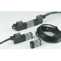 SMC Pneumatic Solenoid Valve Pilot G 1/8 5 Port Die Cast Aluminium Body 24V DC VZ5000