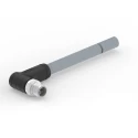 TE Connectivity Male 5 Way M12 Right Angle to Unterminated Sensor Actuator Cable 63V 2 m T41512C9L25-020