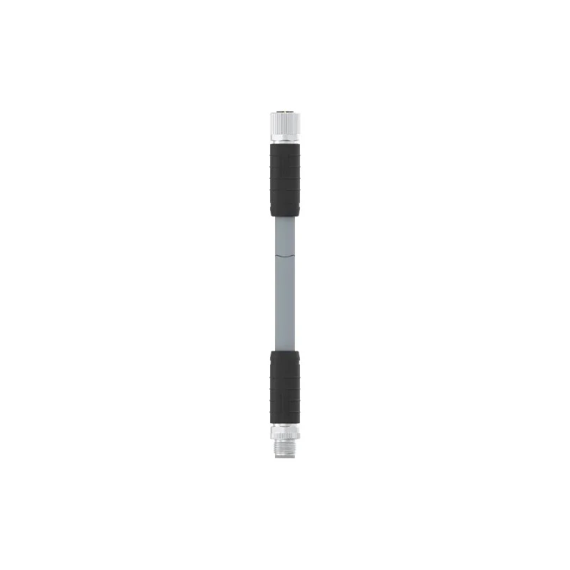 TE Connectivity Sensor Actuator Cable M12 L-Code 63V, 5 m Cable Length, Male 5 way Straight to Female 5 way T41525C9L25-005