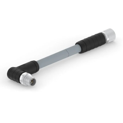 TE Connectivity Sensor Actuator Cable Male 5 Way Right Angle to Female 5 Way Straight 63V Polypropylene T4162AB9L25-003