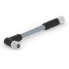 TE Connectivity Sensor Actuator Cable M12 L-Code Male 5 Way Right Angle to Female 5 Way Straight T4162AB9L25-003