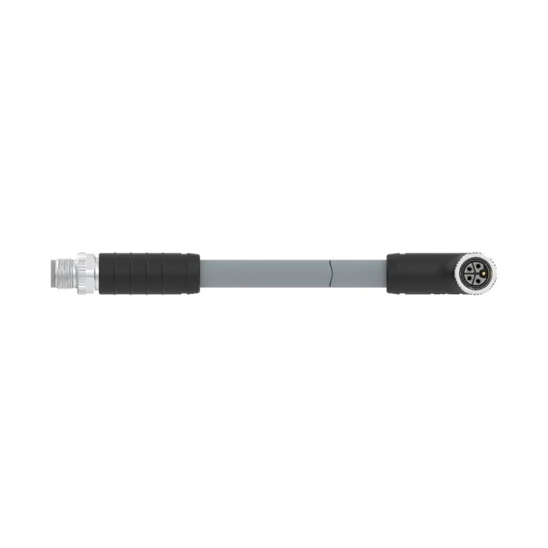 TE Connectivity Sensor Actuator Cable Male 5 Way Right Angle to Female 5 Way Straight 63V Polypropylene T4162AB9L25-003