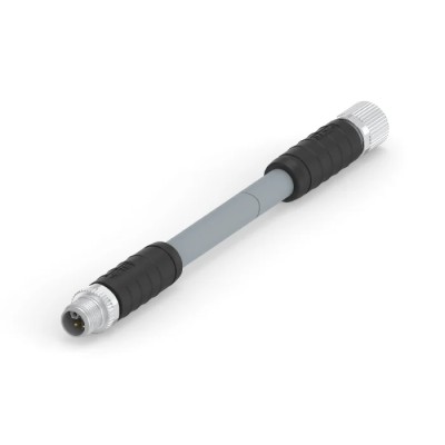 TE Connectivity Sensor Actuator Cable Female 5 Way Straight to Male 5 Way Straight 1.5 m 63V IP67 T41625B9L25-003