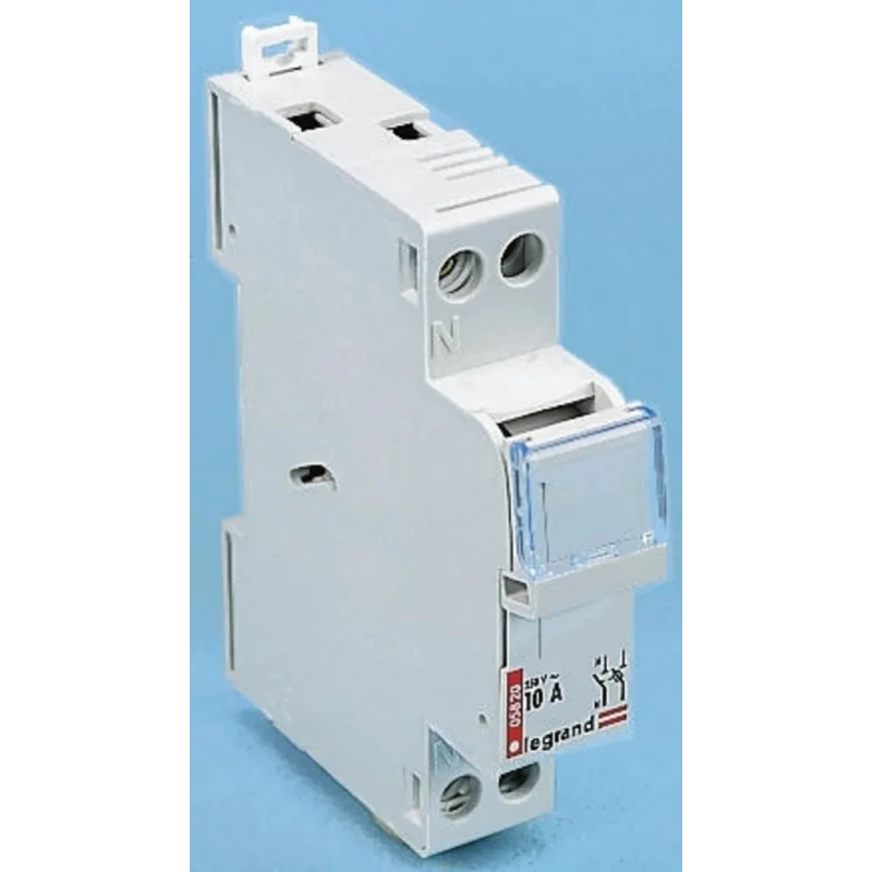 Legrand Fuse Switch Disconnector Enclosed SP+N-Pole DIN Rail Mount IP2X Series 0 058 40°C 1 Phase 8.5 x 31.5 mm 0 058 22