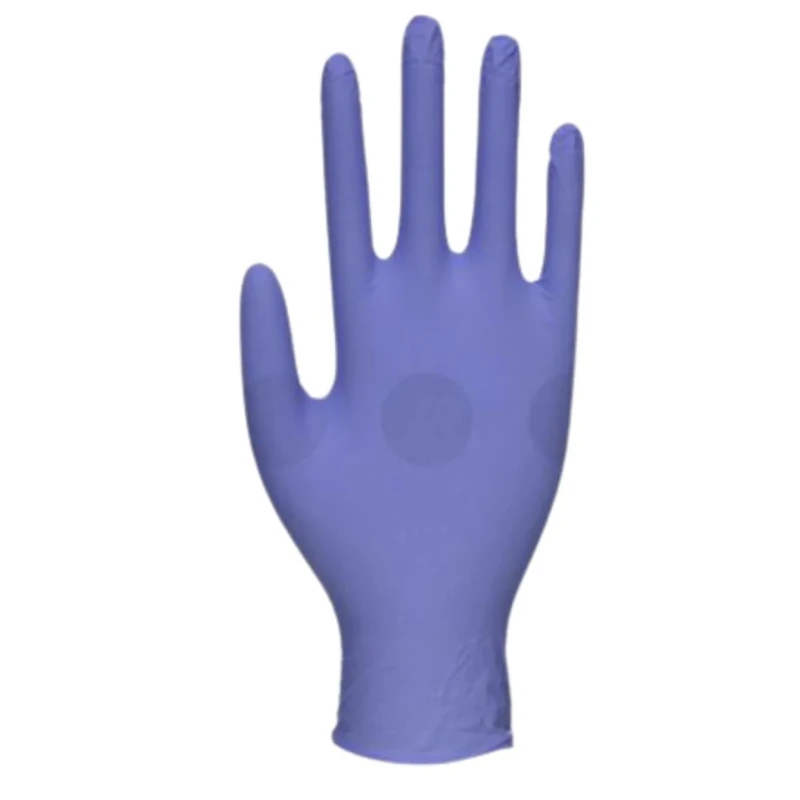 Unigloves Blue Nitrile Disposable Gloves Food Safe 0.1 mm Thickness Medium Size GM0083