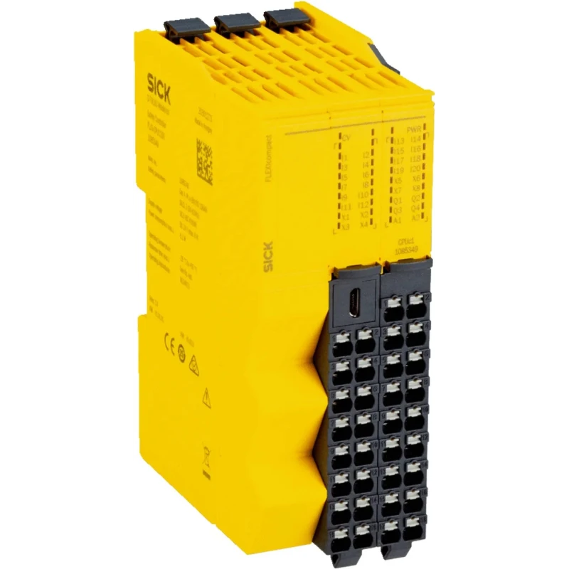 SICK FLX Series Safety Controller Input/Output Module, 20 Inputs, 4 Outputs, 24V, 3W Power FLX3-CPUC100