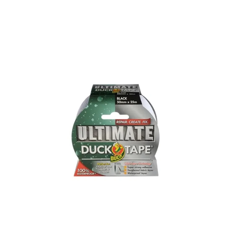 DUCK TAPE Duct Tape Black 50mm Width 25m Length Gloss Finish Model 232152