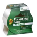 DUCK TAPE Clear Packing Tape 50 mm Width x 25 m Length, 0.06 mm Thickness, Rubber Adhesive 224499