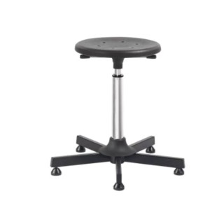 Bott Black Plastic Industrial Stool with Adjustable Height 56-82 cm, 120 kg Weight Capacity 88601068