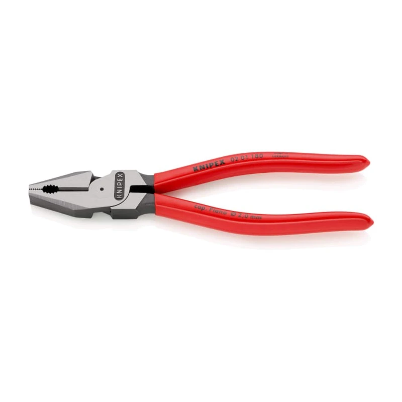 Knipex High Leverage 1-Piece Combination Plier 180mm Overall Length 02 01 180
