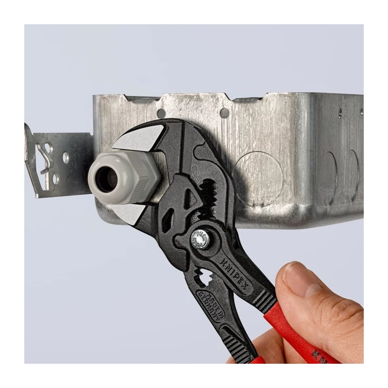 Knipex 1-Piece Plier Wrench 180mm Overall Length, 40mm Jaw Opening, Chrome Vanadium Steel 86 01 180