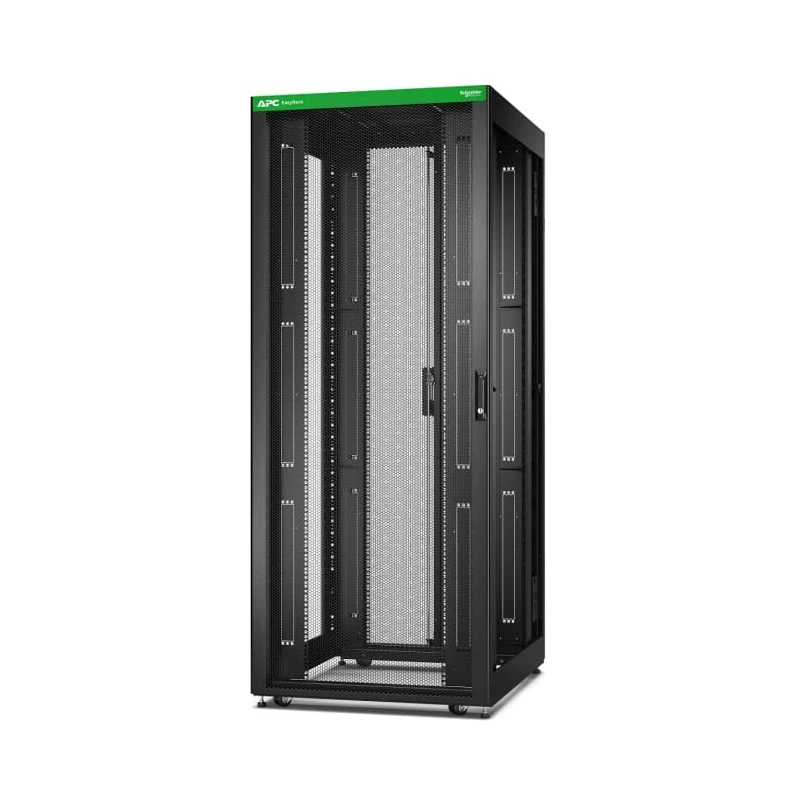 APC Easy Rack Series Black 42U 19-Inch Floor Standing Server Rack Cabinet 199.1cm Height 80cm Width 100cm Depth ER8200