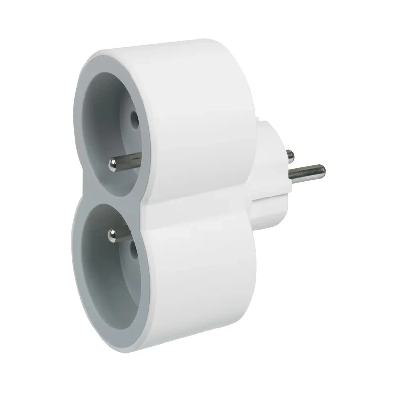 Legrand 16A Germany France Belgium Multi-Outlet Plug Type E, Plug-in Plastic 049431