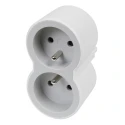Legrand 16A Germany France Belgium Multi-Outlet Plug Type E, Plug-in Plastic 049431