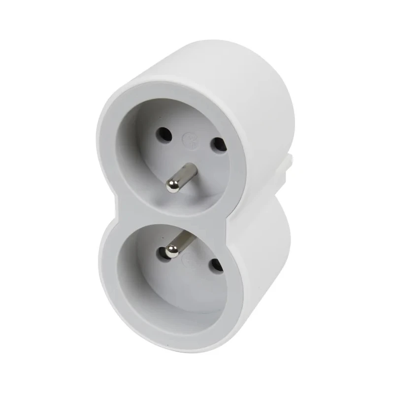 Legrand 16A Germany France Belgium Multi-Outlet Plug Type E, Plug-in Plastic 049431