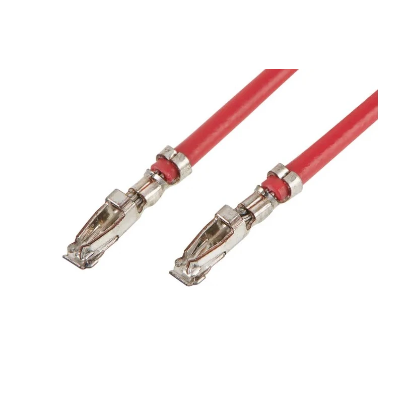 Molex Pre-Crimped Female Connector Pre-Crimped Lead 300 mm Cable Length Red Polyvinyl Chloride Jacket 217500-2124
