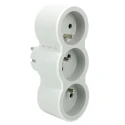Legrand 16A Belgium Germany France Multi-Outlet Plug Type E Plastic Body 049433