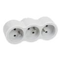 Legrand 16A Belgium Germany France Multi-Outlet Plug Type E Plastic Body 049433