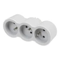 Legrand 16A Belgium Germany France Multi-Outlet Plug Type E Plastic Body 049433