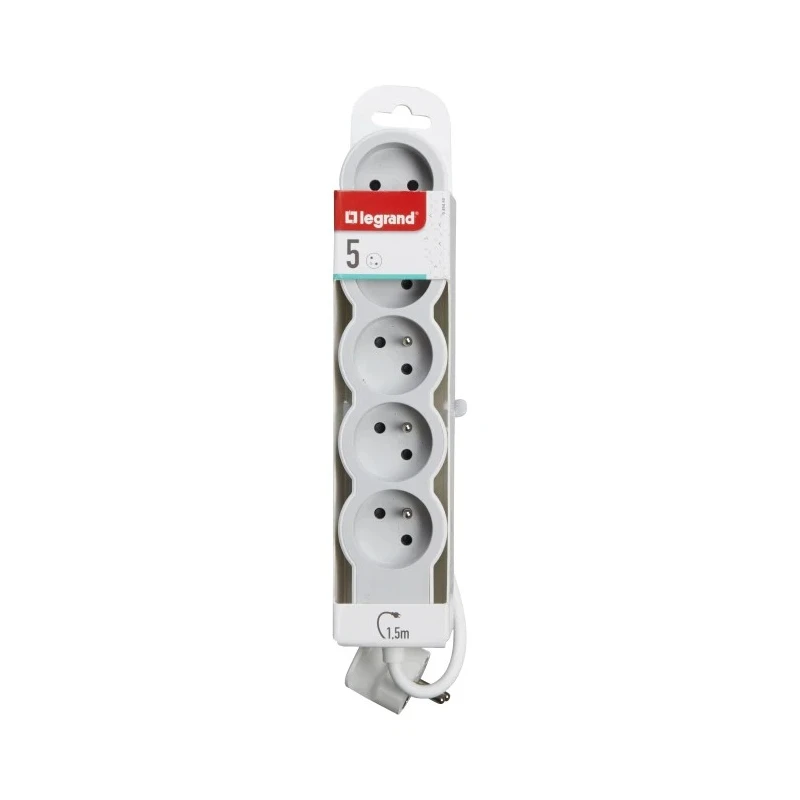 Legrand 1.5 m 5 Socket Type E Extension Lead 230 V, 16 A, 3680 W 049480