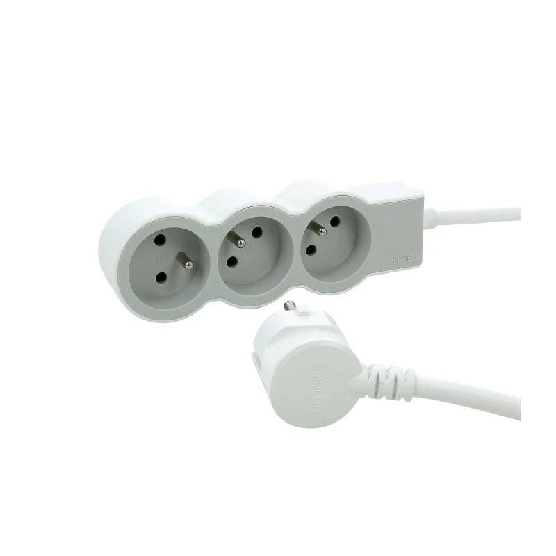 Legrand 3 m 3 Socket Type E Extension Lead 16A 3680W IK04 Impact Resistant Halogen Free UV Resistant 049488