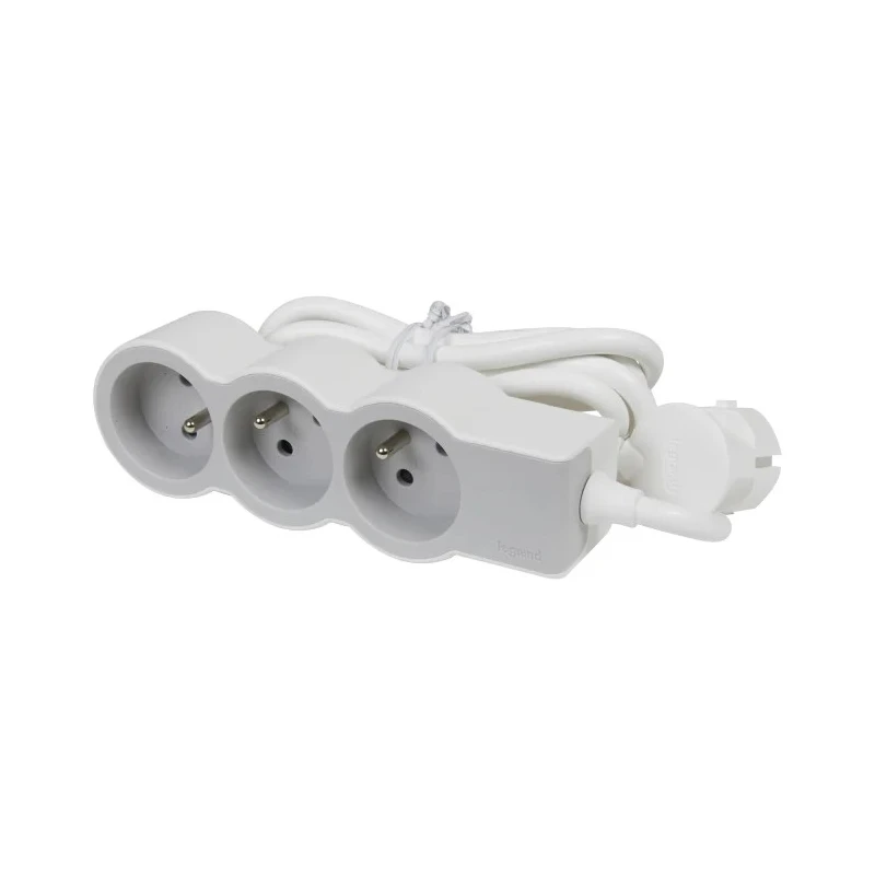 Legrand 3 m 3 Socket Type E Extension Lead 16A 3680W IK04 Impact Resistant Halogen Free UV Resistant 049488