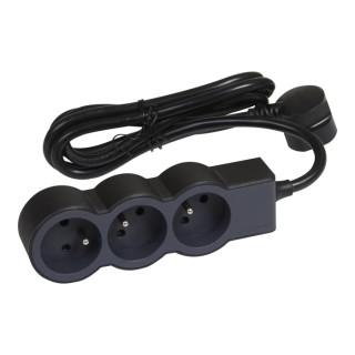 Legrand Extension Lead 3 m Cable Length 3 Socket Type E, 16A Current, 3680W Power 049489