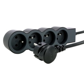 Legrand Extension Lead 3 m Cable Length 4 Socket Type E, 16 A Current, 3680 W Power 049491