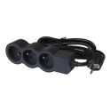 Legrand Extension Lead 3 m Cable Length 3 Socket Type E, 16A Current, 3680W Power 049489