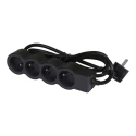 Legrand Extension Lead 3 m Cable Length 4 Socket Type E, 16 A Current, 3680 W Power 049491