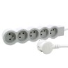 Legrand Extension Lead 3 m Cable Length 5 Socket Type E 16A 3680W Impact Resistance IK04 RoHS Compliant 049492