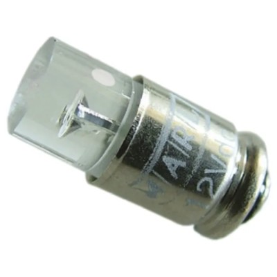 Marl Red Indicator Lamp Single Chip 24V DC Midget Groove Base 4.9 mm Diameter 205-501-22-38