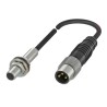 BALLUFF Threaded Barrel Inductive Proximity Sensor M5 x 0.5 PNP 30 V dc 100mA BES00H1