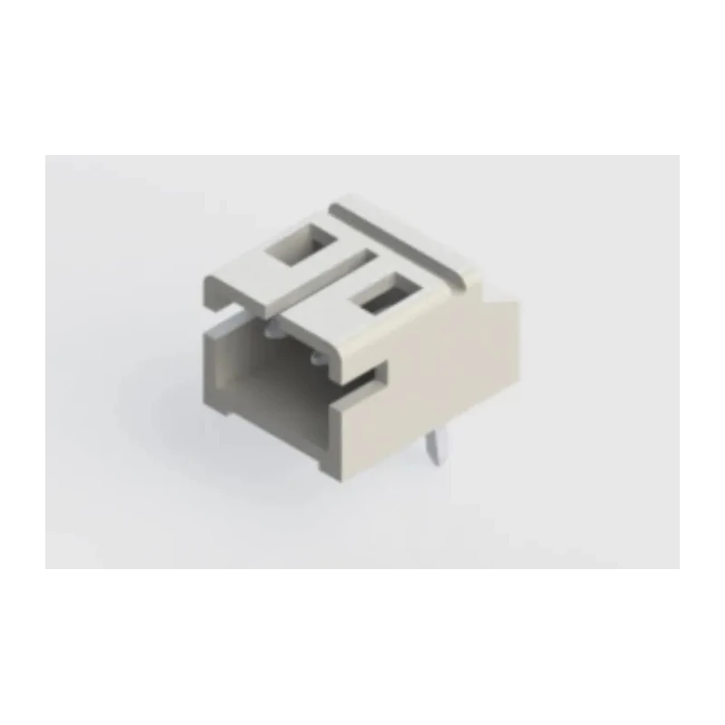 EDAC 140 Series Right Angle Through Hole PCB Header, 2 Contacts, 2 mm Pitch, 1 Row, Shrouded 140-502-415-000