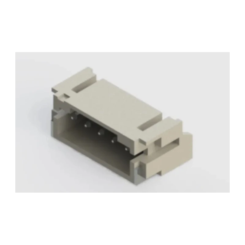 EDAC 140 Series Right Angle Surface PCB Header 5 Contact 2 mm Pitch 1 Row Shrouded 140-505-417-060
