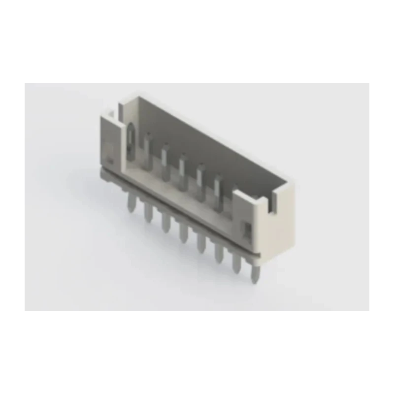 EDAC 140 Series Vertical Through Hole PCB Header 8 Contacts 2 mm Pitch 1 Row Shrouded 140-508-415-001