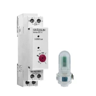 Grasslin Analogue DIN Rail Time Switch 230V AC 1 Channel Segment Length 15min Model 18.18.0013.1