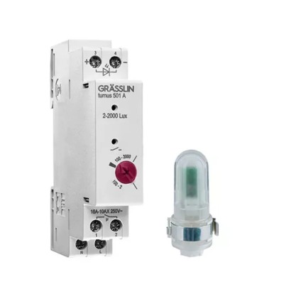 Grasslin Analogue DIN Rail Time Switch 230V AC 1 Channel Segment Length 15min Model 18.18.0013.1