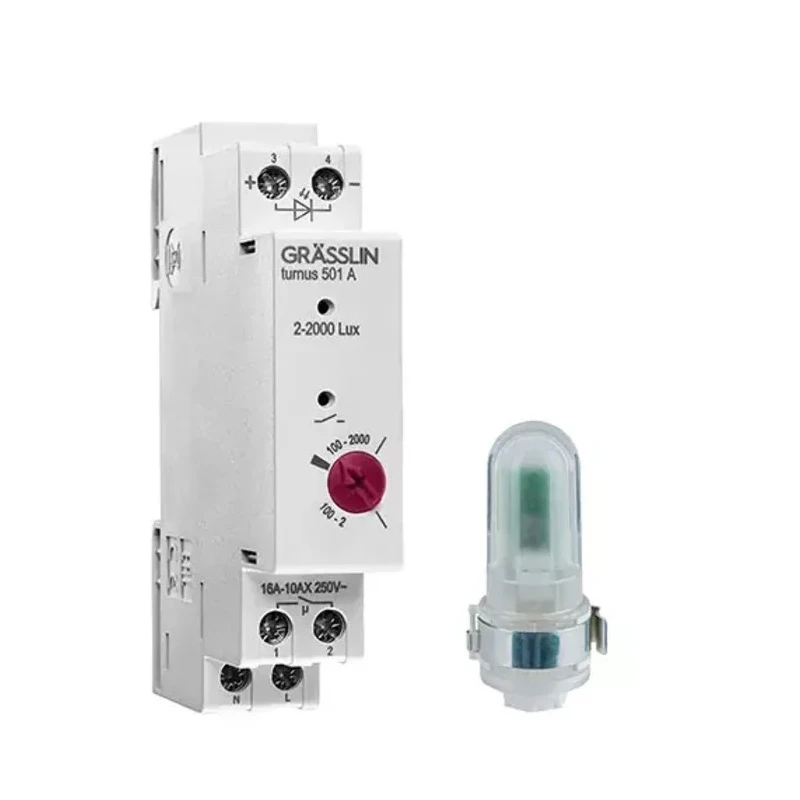 Grasslin Analogue DIN Rail Time Switch 230V AC 1 Channel Segment Length 15min Model 18.18.0013.1