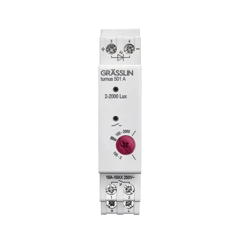 Grasslin Analogue DIN Rail Time Switch 230V AC 1 Channel Segment Length 15min Model 18.18.0013.1